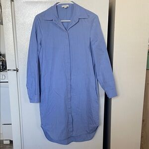 COS Size‎ 2 100% Cotton Light Blue Shirt Dress